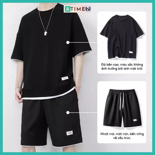 Bộ Thể Thao Nam Phong Cách Trẻ Trung , Bộ Quần Áo Nam Chất Xốp Mặc Cực Mát -  ATIMEN