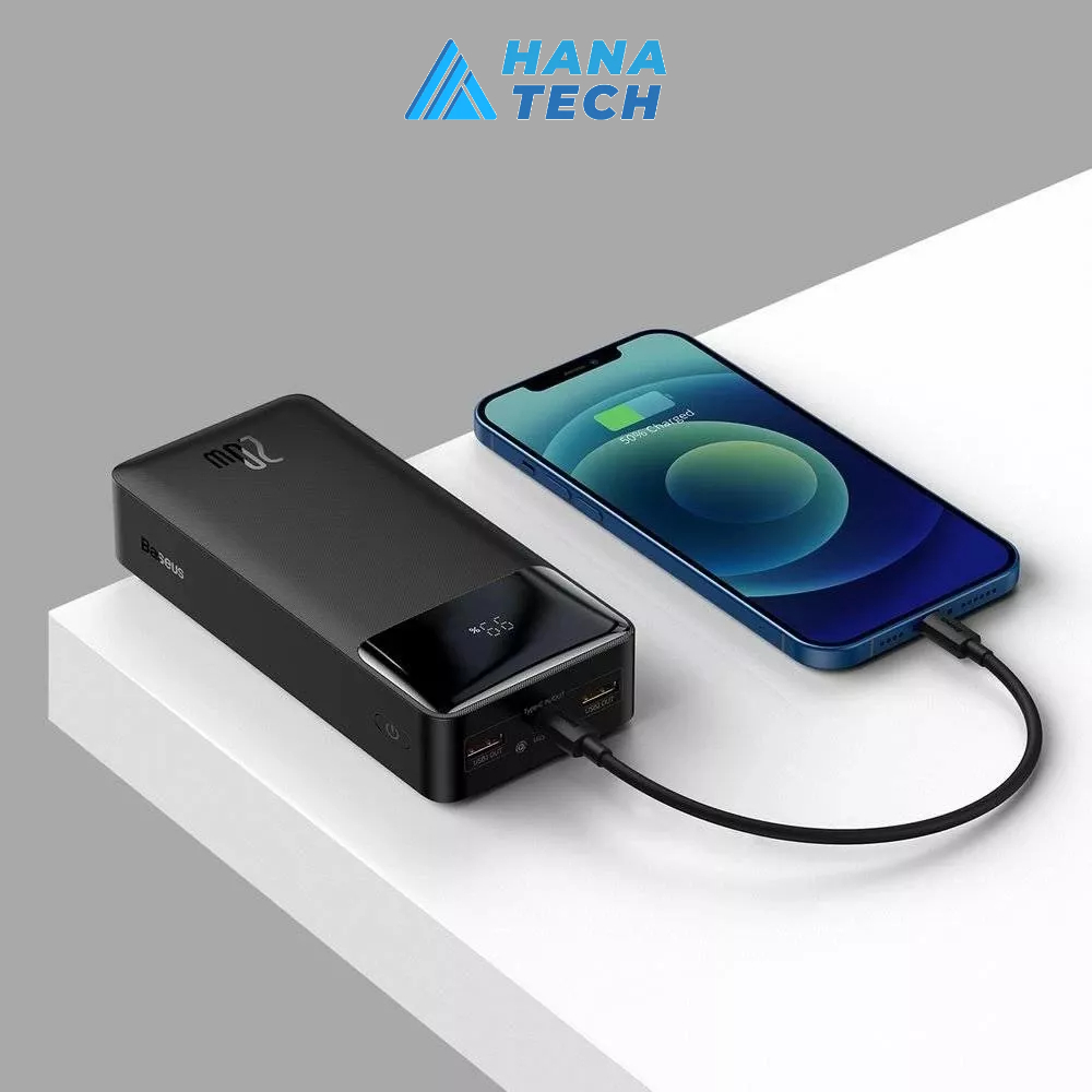 Sạc Dự Phòng Baseus 30000mAh Đèn Led Sạc Siêu Nhanh Bảo Hành 12 Tháng