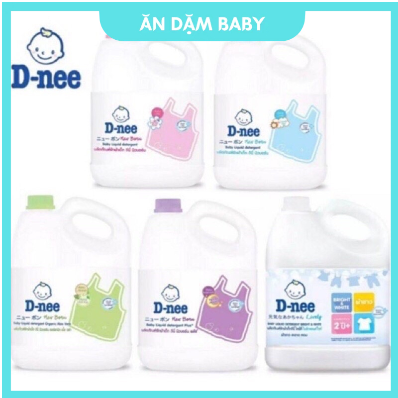 Nước Giặt Dnee Cho Bé Can 3000ml Tem Đại Thịnh
