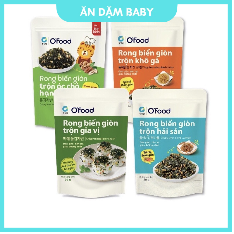 Rong Biển Giòn Trộn Gia Vị, Rong Biển Rắc Cơm O’food