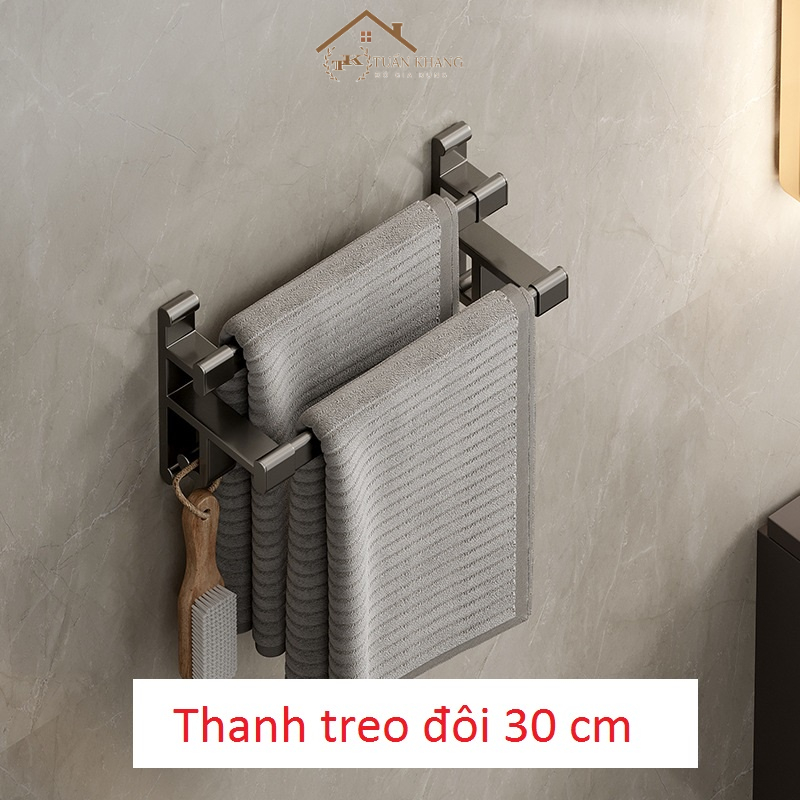Thanh Treo Khăn Tắm, Giá Treo Khăn Mặt Inox dán tường tiện lợi không cần khoan
