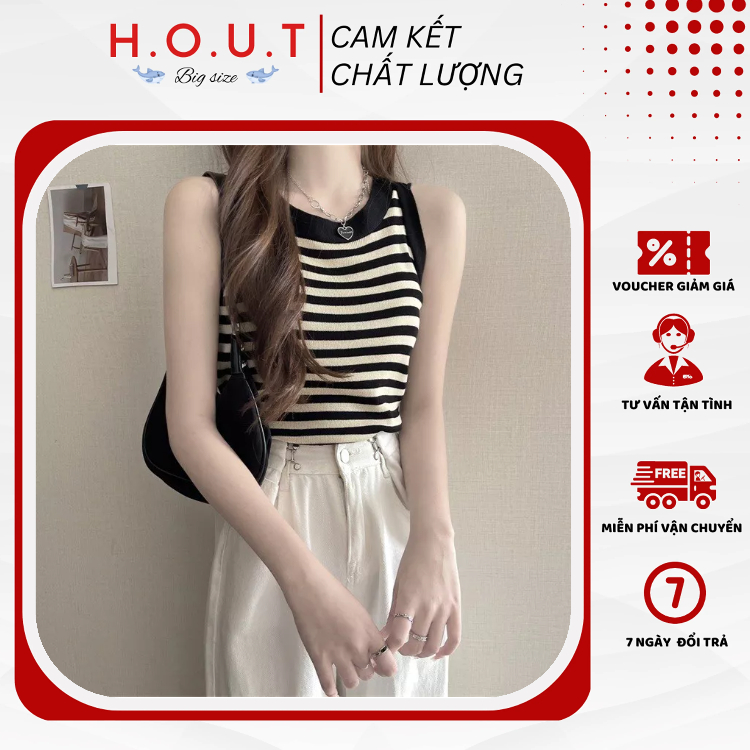 Áo Thun Ba Lỗ Sọc Ngang Bigsize Chất Thun Gân Tăm Co Giãn Thấm Hút Mồ Hôi (H.O.U.T) | BigBuy360 - bigbuy360.vn