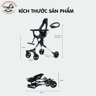 Xe đẩy đảo chiều gấp gọn TOMORROW