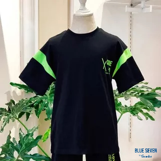 Áo phông BT màu đen phối neon