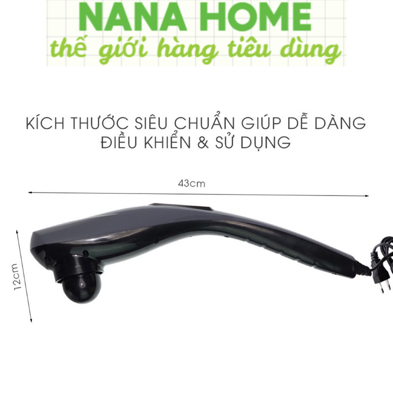 Máy Đấm Lưng Cầm Tay, 6 Đầu Massage Thay Thế, 2 Phiên Bản Có Dây cắm