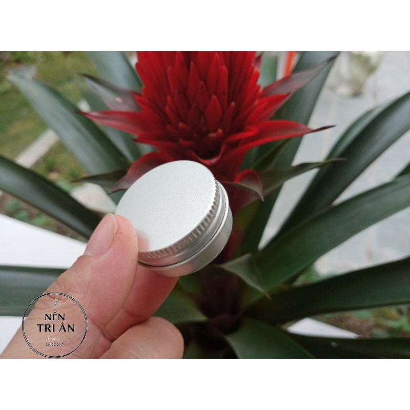 hũ nhôm tròn chiết mỹ phẩm, đựng nến,đựng son, nước hoa khô 10ml