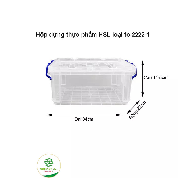 Hộp đựng thực phẩm có nắp nhựa Song long 2222