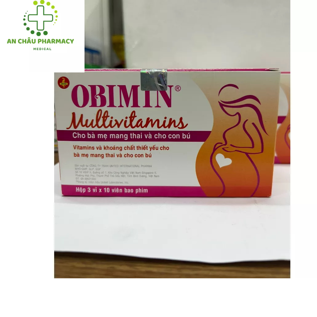 Viên Uống Obimin Bổ Sung Vitamin, Khoáng Chất Cho Bà Bầu Hộp 30 Viên