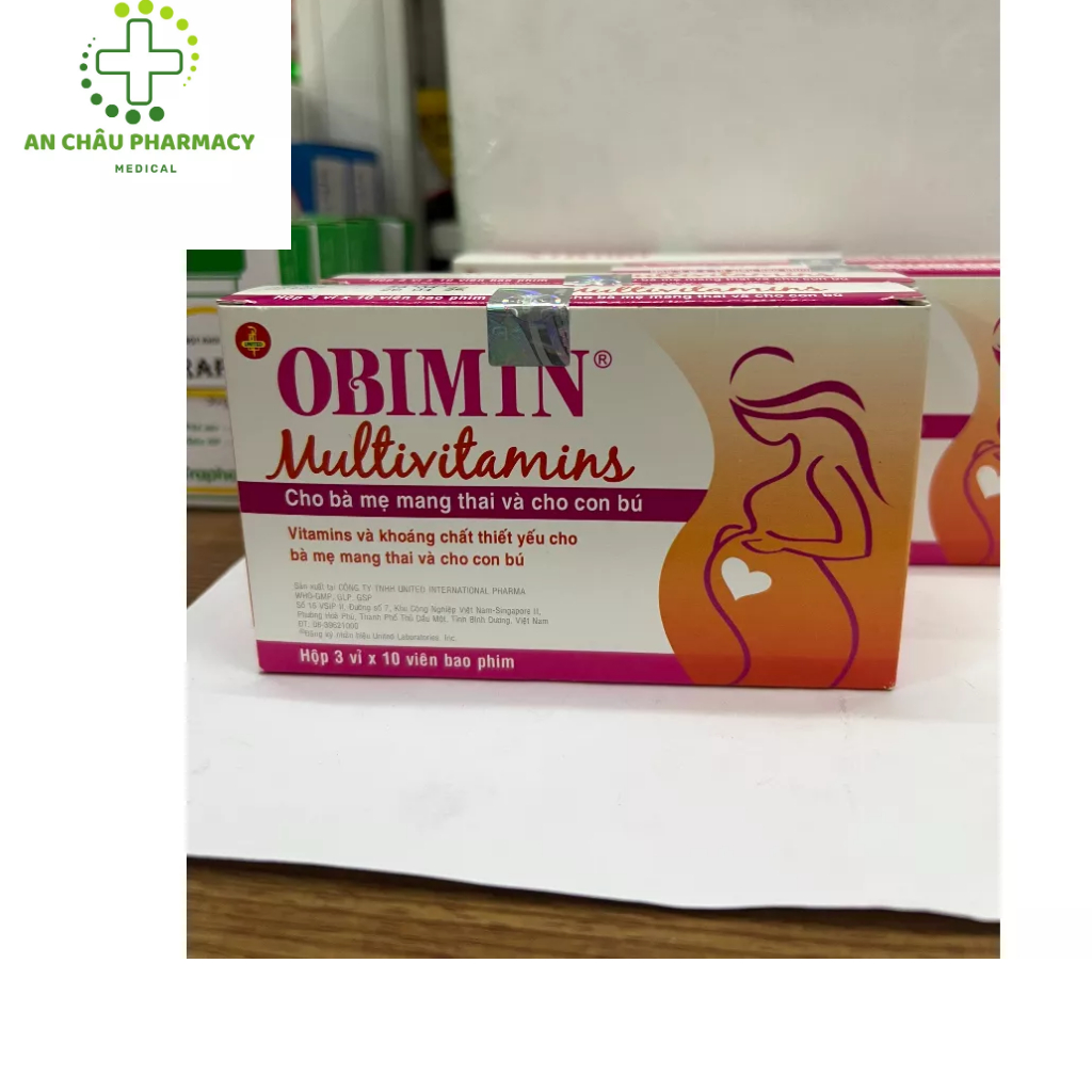 Viên Uống Obimin Bổ Sung Vitamin, Khoáng Chất Cho Bà Bầu Hộp 30 Viên