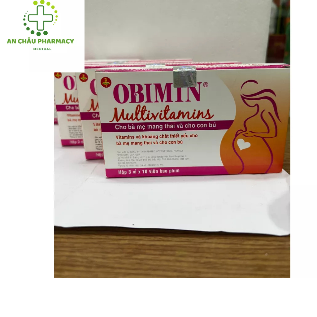 Viên Uống Obimin Bổ Sung Vitamin, Khoáng Chất Cho Bà Bầu Hộp 30 Viên