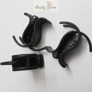 [Austy] 🌸 Kẹp tóc 3 răng nhí màu đen nhám/bóng (3 răng nhí) (Hàng loại 1)