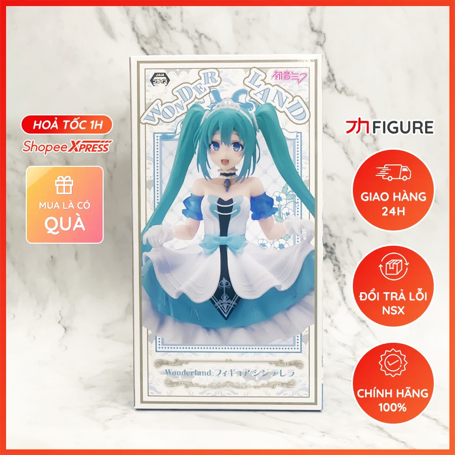 Mô Hình Chính Hãng Anime Hatsune Miku, Piapro Characters, Hatsune Miku Wonderland Figure, Cinderella Ver, TAITO
