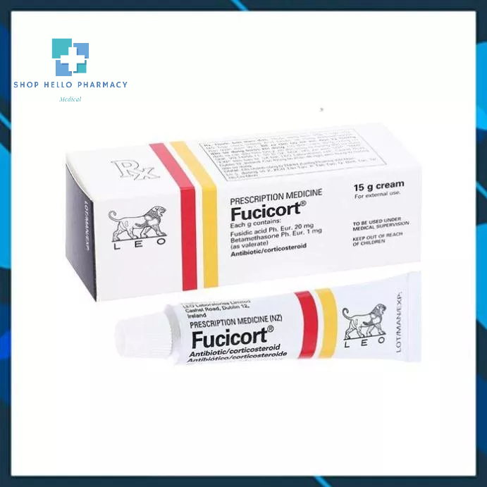 Kem bôi da Fucicort/Fucidin/Fucidin H 15g bôi ngứa da
