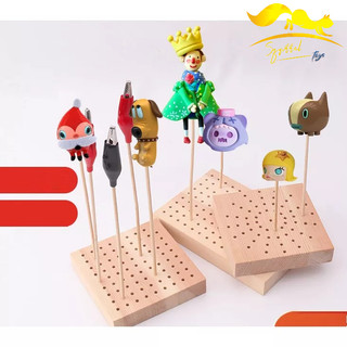 Đế gỗ đục lỗ tạo hình đất sét - tạo hình đất sét, fondant