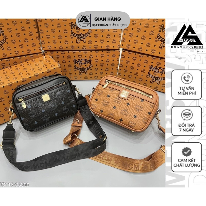 Túi MCM Đeo Chéo Nam Nữ Ful Box - Túi Chéo Mcm Cao Cấp Ful Box