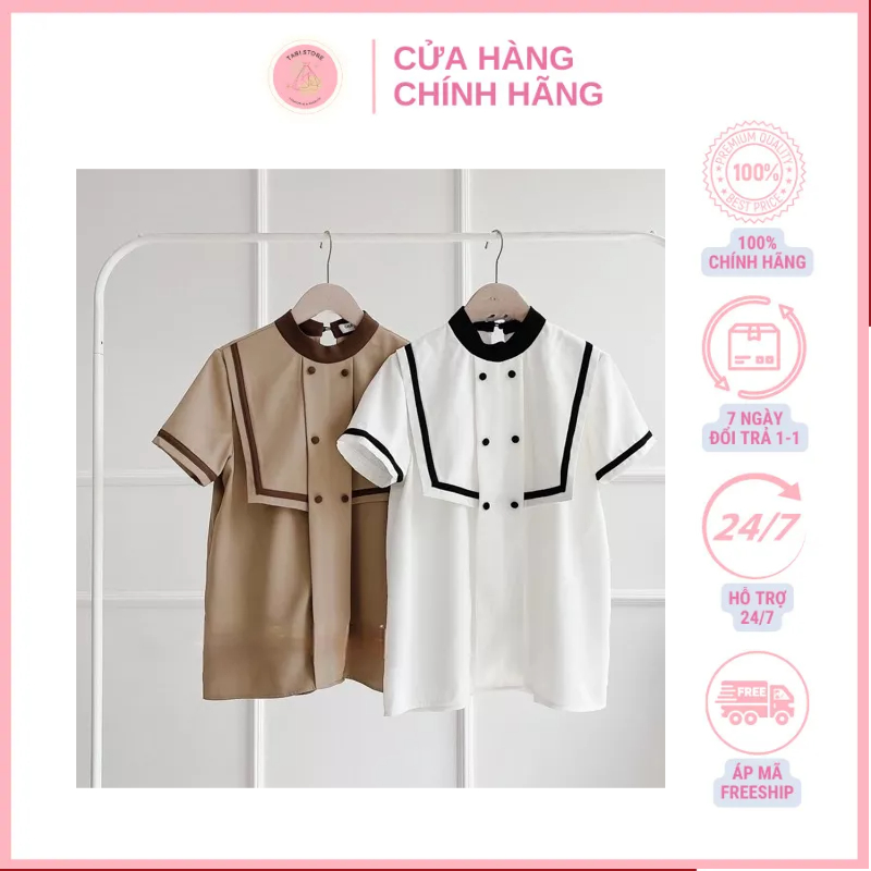 Áo kiểu phối viền chất mát G191 hai màu trẻ trung CÓ BIGSIZE dễ kết hợp với quần và các loại chân váy thời trang