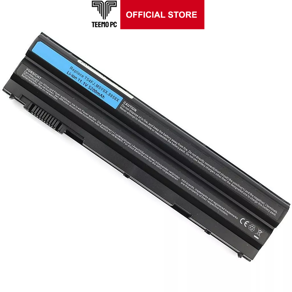Pin Cho Laptop Dell Latitude E5420 E5430 E6420 E6430 E5520 60Wh T54Fj Tốt - Hàng Zin New Seal TEEMO PC TEBAT1136