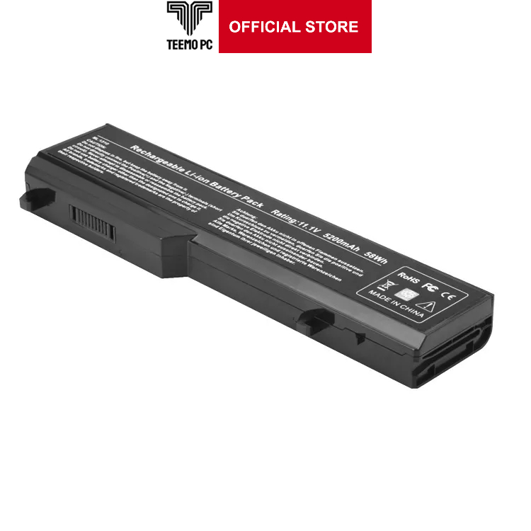 Pin Cho Laptop Dell Vostro 1310 1320 1510 1511 1520 2510 312-0724 T116C T114C U661H - Zin New Seal TEEMO PC TEBAT114
