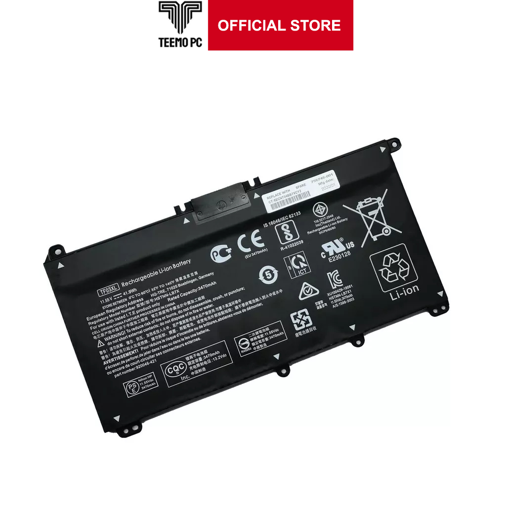 Pin Cho Laptop Hp Pavilion 14-Bf014Tu 14-Bf015Tu 14-Bf016Tu - Hàng Zin New Seal TEEMO PC TEBAT479