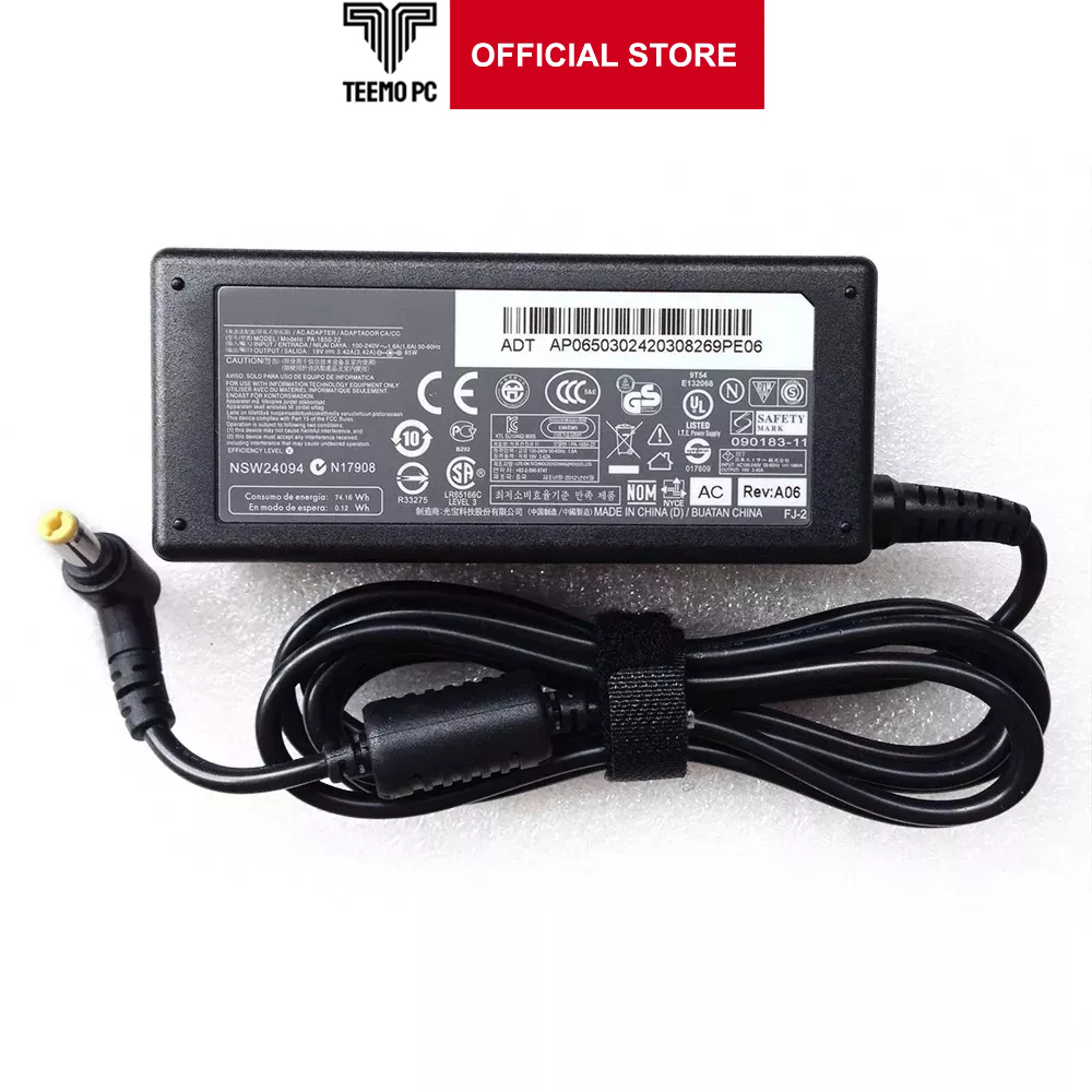 Sạc Cho Laptop Acer A315-31-P9Fw | Adapter Acer Aspire 3 - Hàng Zin New Seal TEEMO PC TEAC96