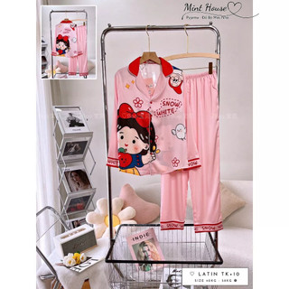 Đồ bộ mặc nhà Pijama LỤA LATIN Thiết kế Tay Dài Quần Dài