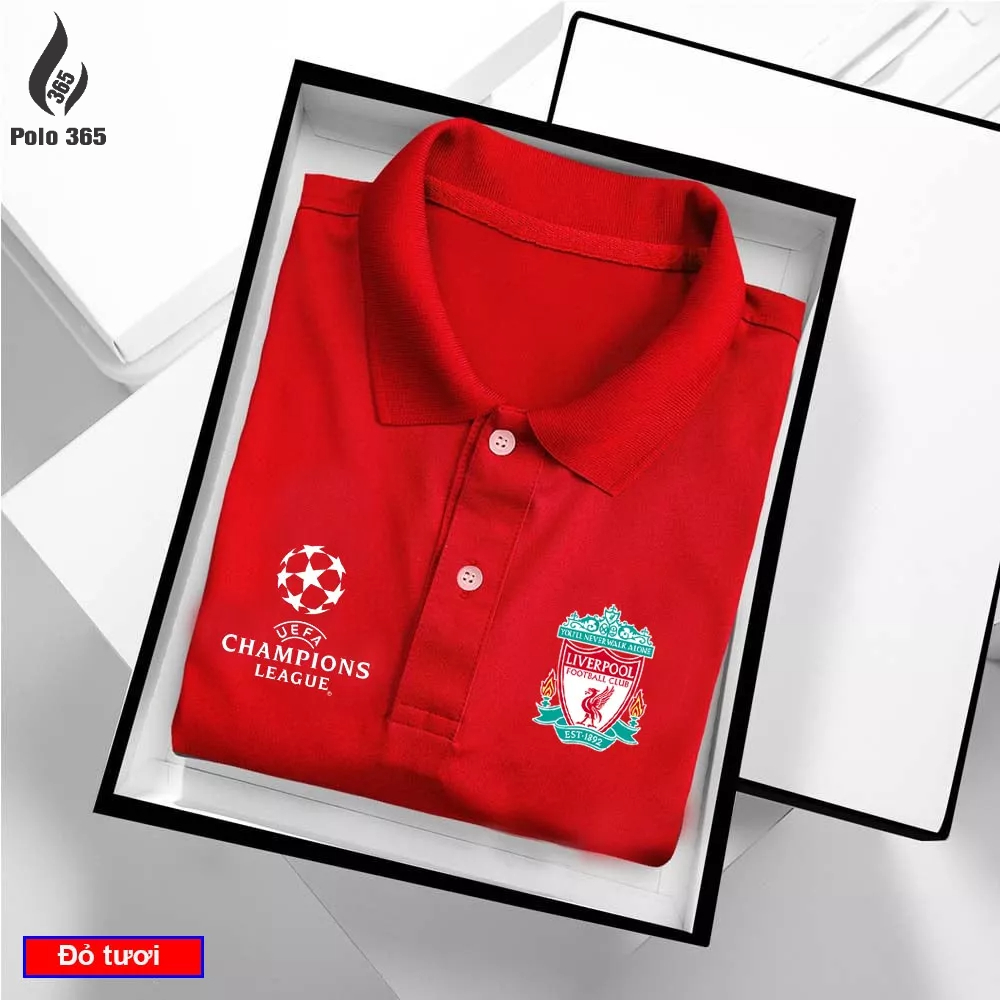 Áo thun polo Liverpool chất cá sấu 4c,Áo polo các câu lạc bộ - polo 365
