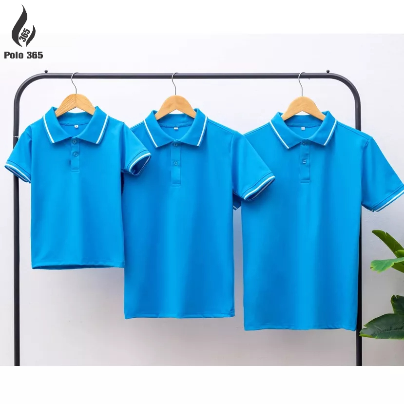 Áo đồng phục Gia Đình có cổ, áo thun polo trẻ em - chất cá sấu poly thoáng mát
