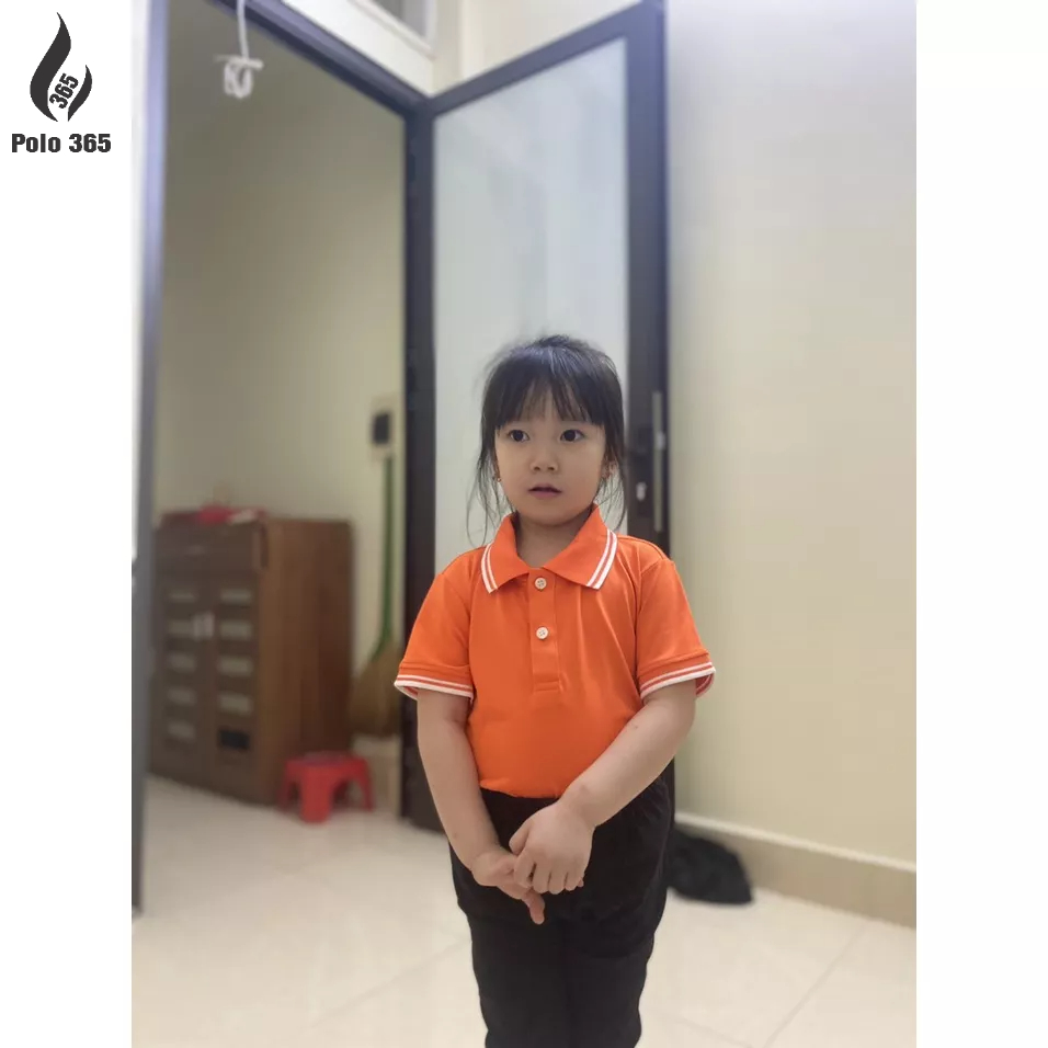 Áo đồng phục Gia Đình có cổ, áo thun polo trẻ em - chất cá sấu poly thoáng mát