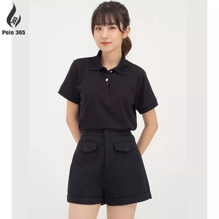 Áo thun polo nữ có cổ thời trang - Chất liệu cá sấu Poly 4c