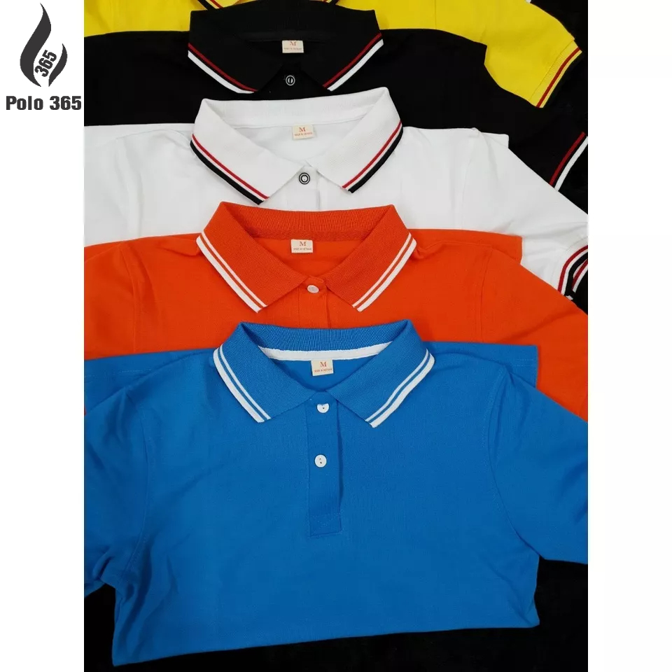 Áo thun polo nam nữ, áo đồng phục chất liệu cá sấu poly màu xanh ya 2 sọc - AT047