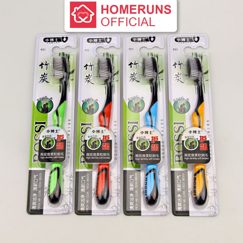 Bàn Chải Đánh Răng Than Tre Hoạt Tính Hàn Quốc BOSSI 921  #B68