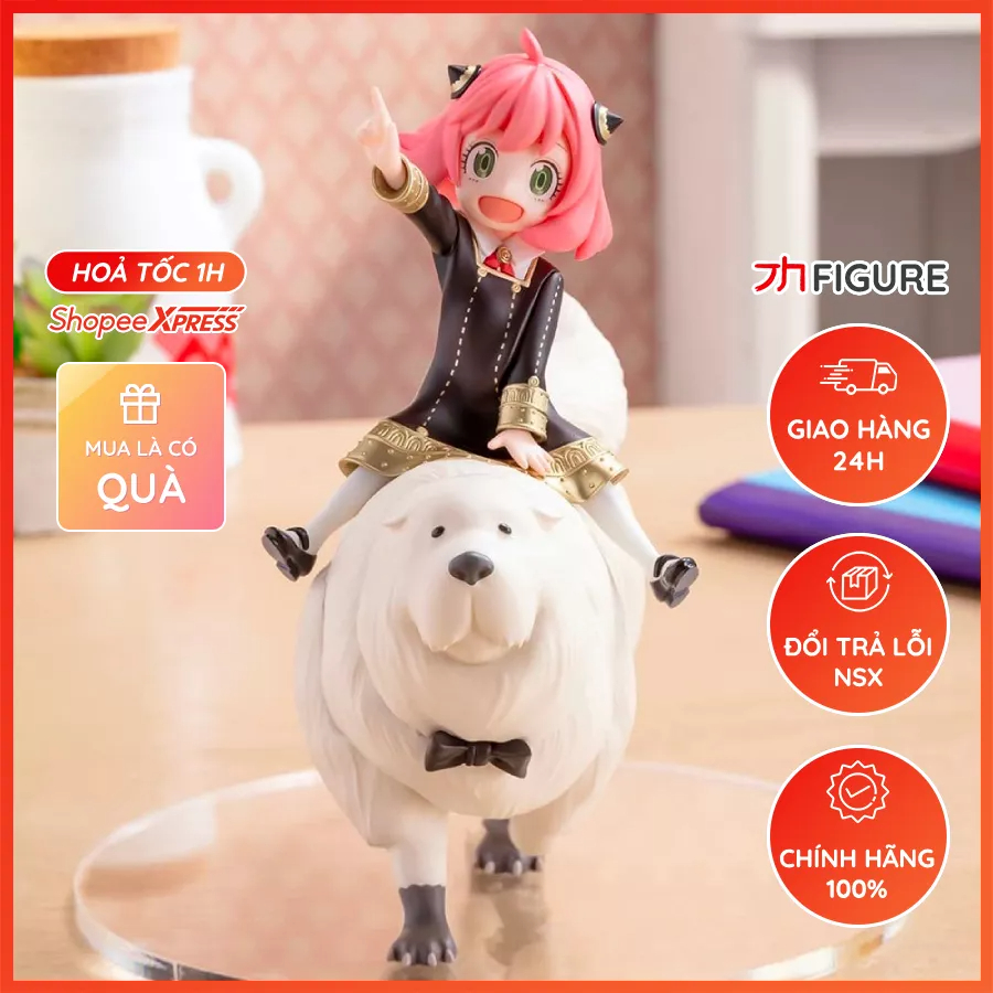 Mô Hình Chính Hãng Anime Spy × Family, Anya Forger, Bond, PM Figure, SEGA, Nhật Bản