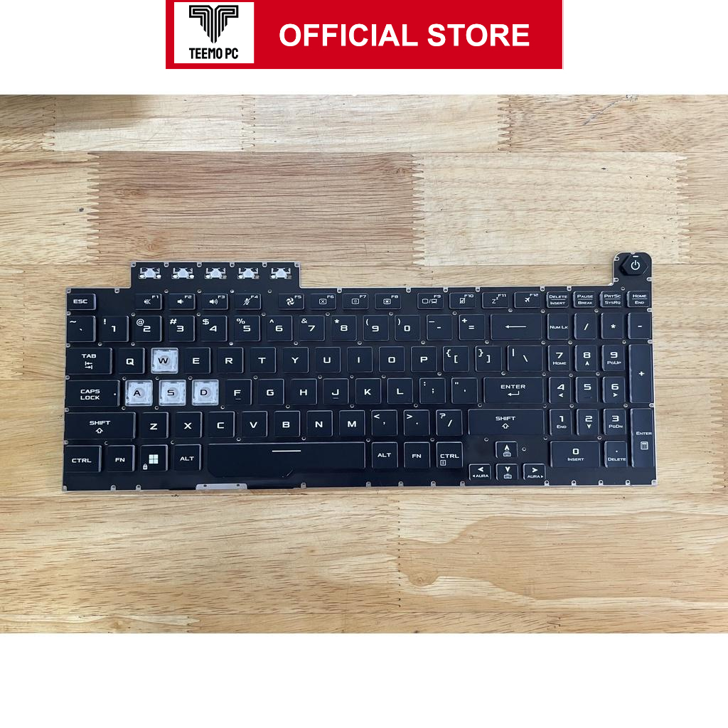Bàn Phím Cho Laptop Asus F15 Fx506 Fa506 Fa506Q Fx506L Fa506U Tốt - Hàng Zin New Seal TEEMO PC KEY649