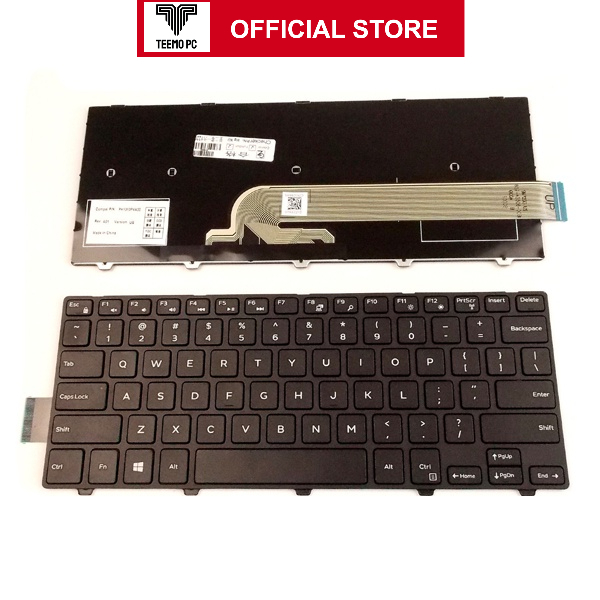 Bàn Phím Cho Laptop Dell Inspiron 3441 3442 3443 3452 - Hàng Zin New Seal TEEMO PC KEY59