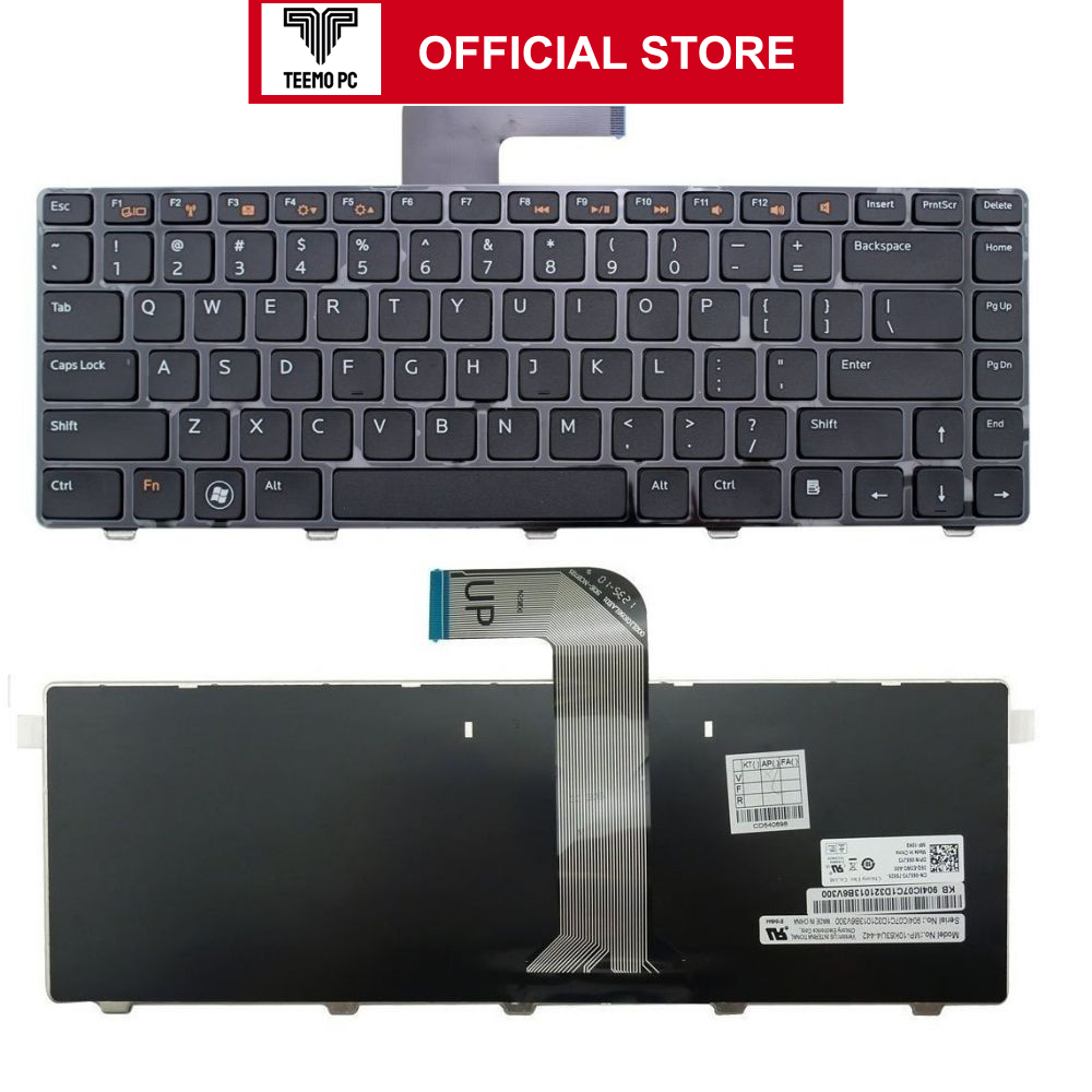 Bàn Phím Cho Laptop Dell Inspiron N4050 N5050 - Hàng Zin New Seal TEEMO PC KEY353