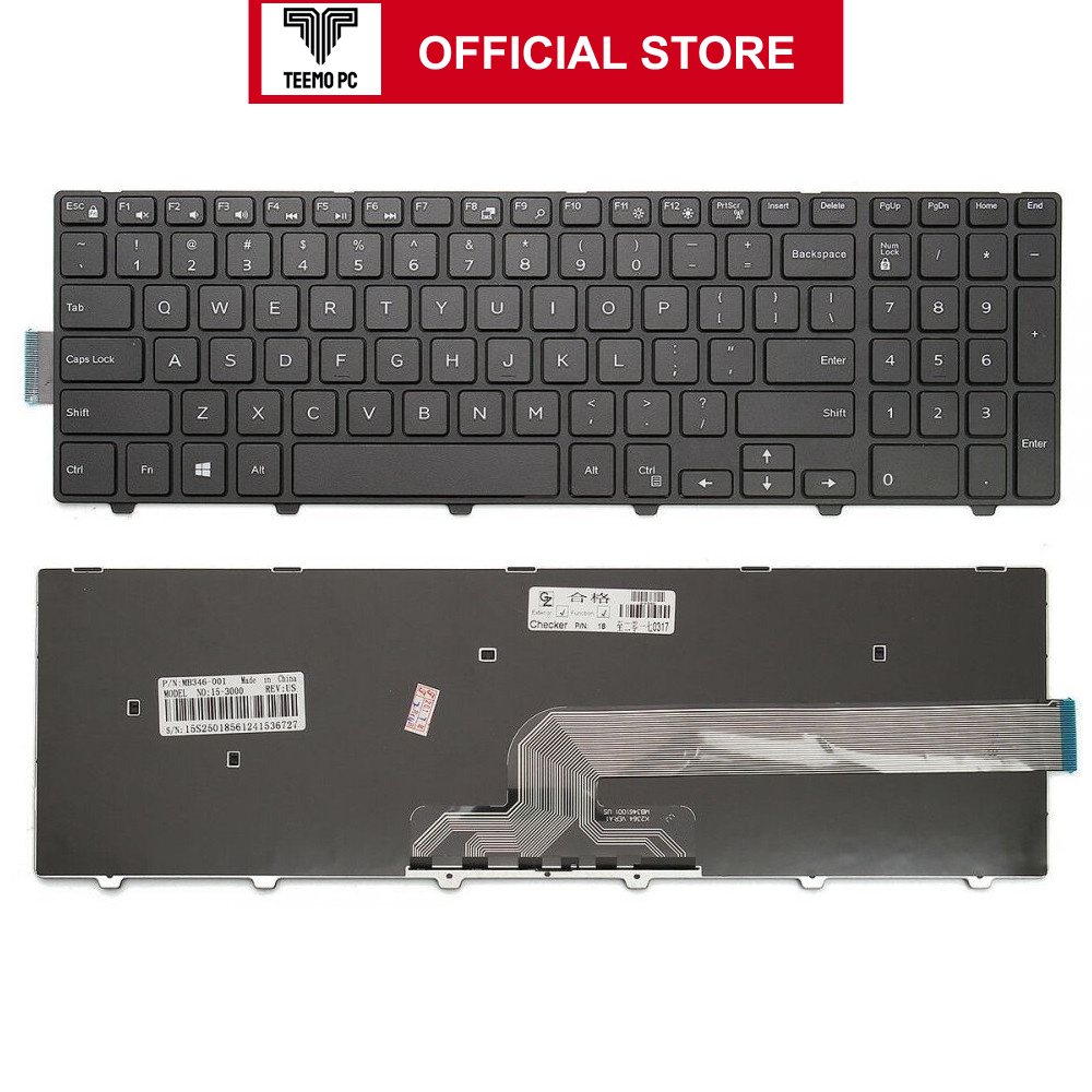 Bàn Phím Cho Laptop Dell Inspiron 15 3568 - Hàng Zin New Seal TEEMO PC KEY233