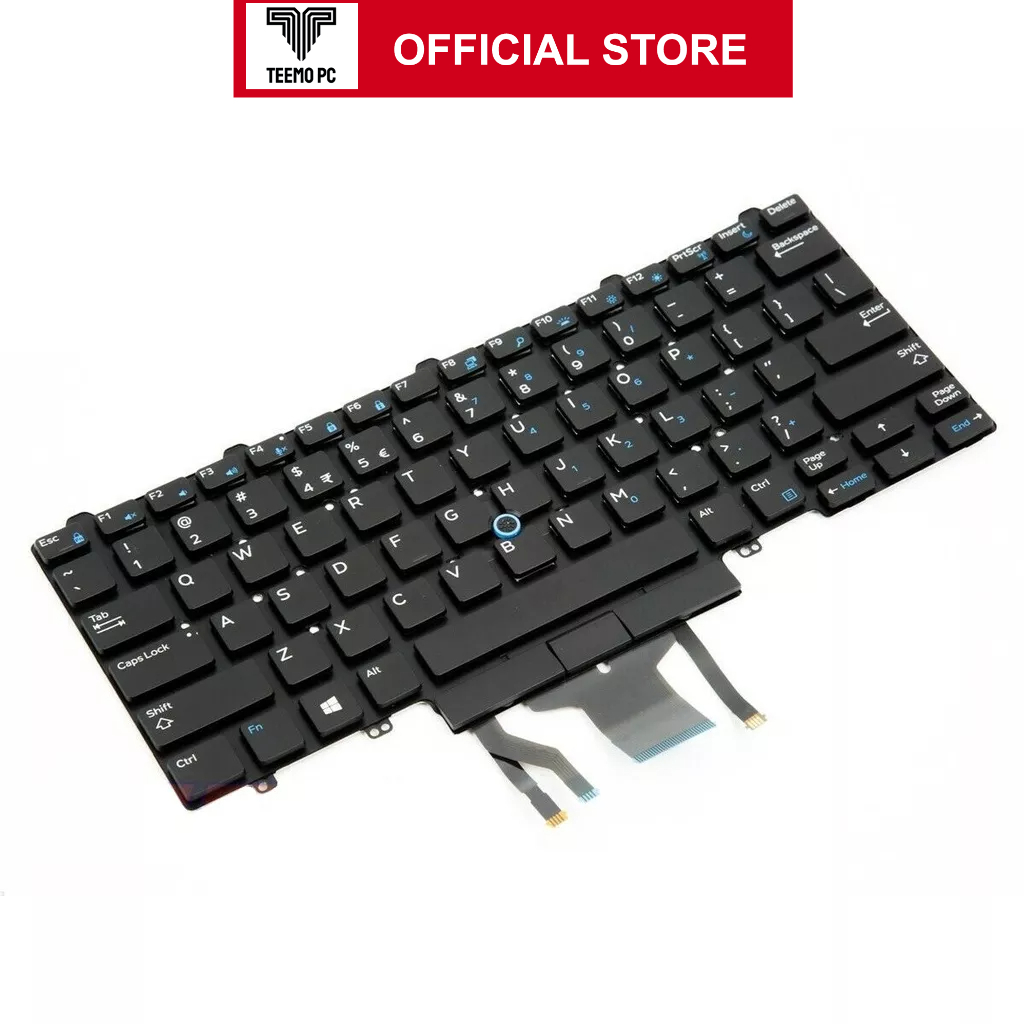 Bàn Phím Cho Laptop Dell Latitude 5480 Có Led Chuột - Hàng Zin New Seal TEEMO PC KEY370