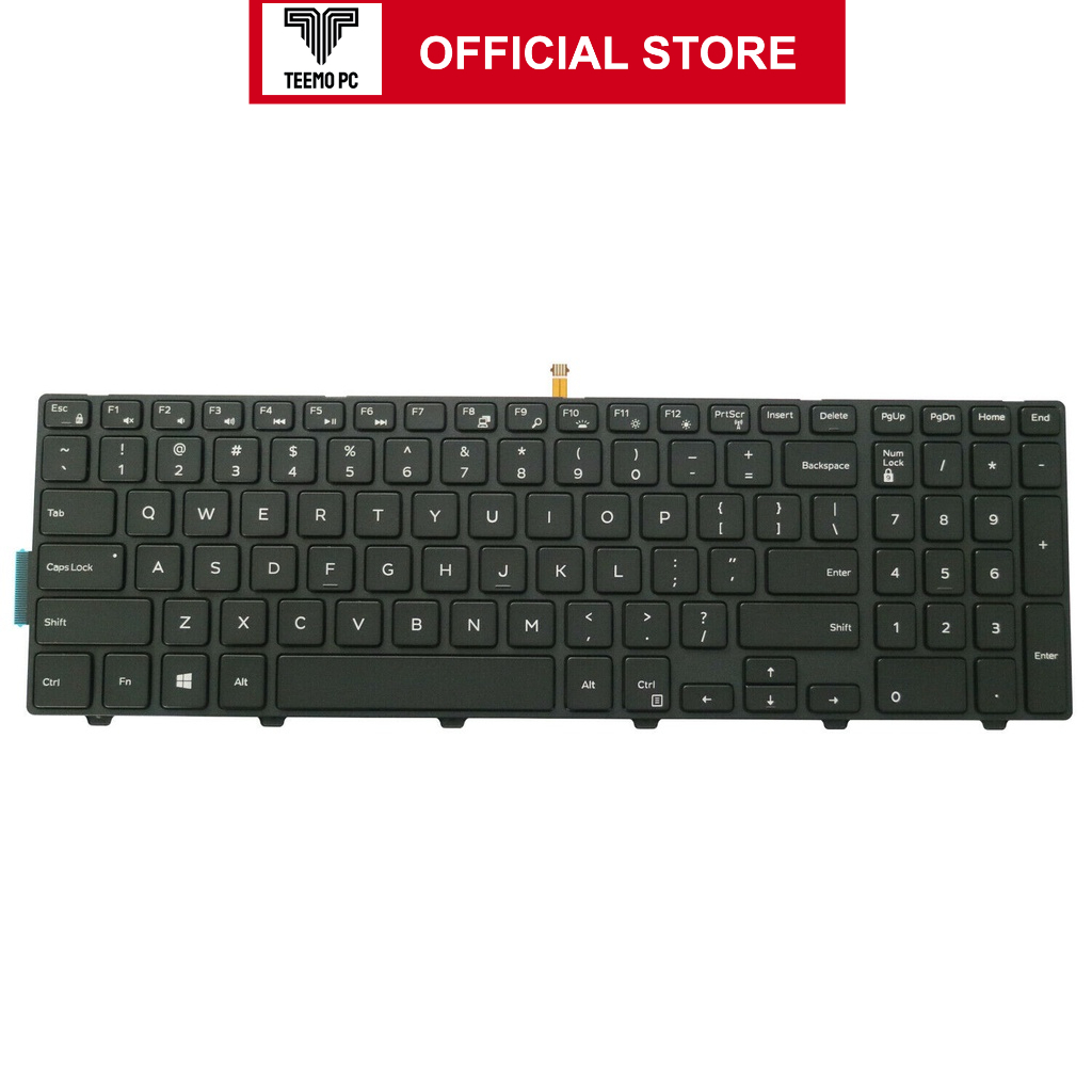 Bàn Phím Cho Laptop Dell Inspiron 15 5000 Series Có Led - Hàng Zin New Seal TEEMO PC KEY1170
