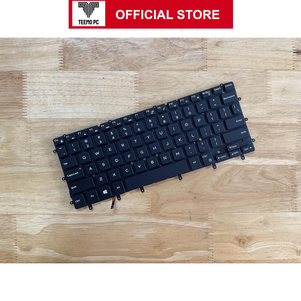 Bàn Phím Cho Laptop Dell Xps 13 9343 9350 9360 Tốt Có Đèn - Hàng Zin New Seal TEEMO PC KEY1236