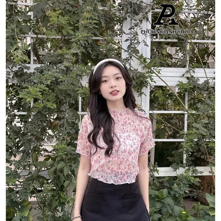 Set áo giấy hoa nhí kèm quây- Mã 0001