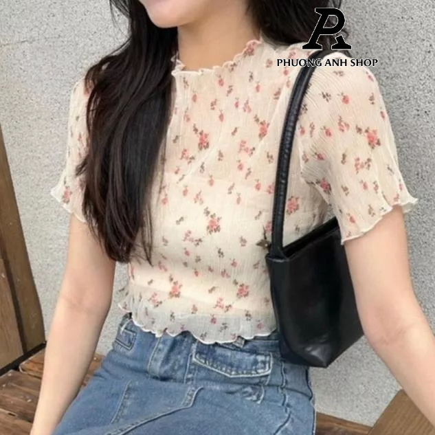 Set áo giấy hoa nhí kèm quây- Mã 0001