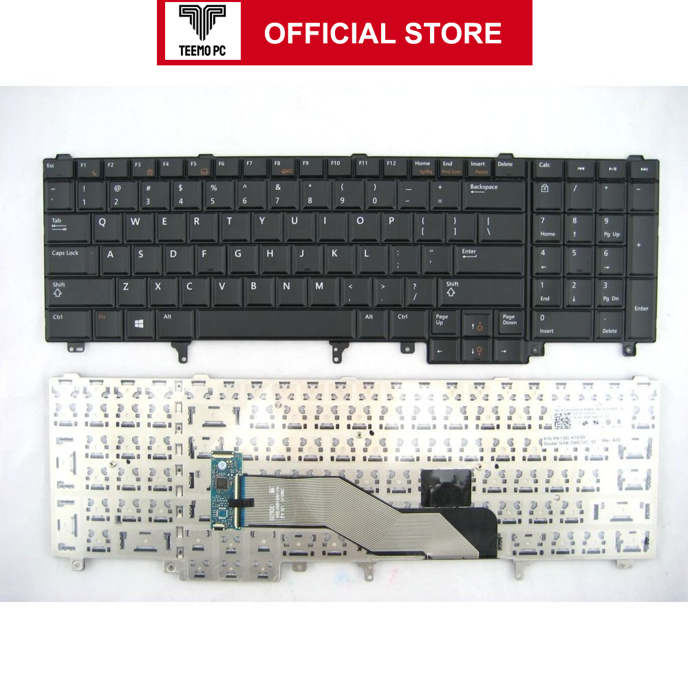 Bàn Phím Cho Laptop Workstation Dell Precision M4600 M6600 M6700 - Hàng Zin New Seal TEEMO PC KEY698