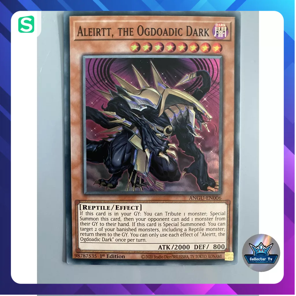 Thẻ bài YugiOh! (UK) - ANGU-EN006; Aleirtt, the Ogdoadic Dark - SUPER RARE