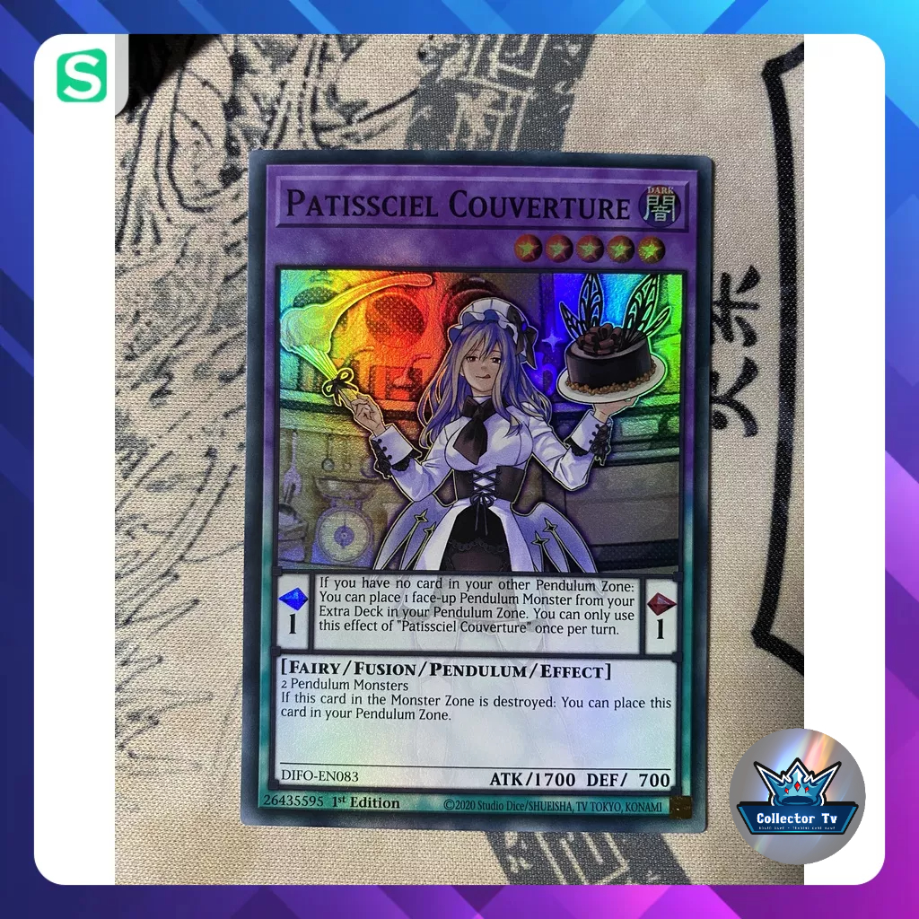 Thẻ bài YugiOh! (UK) - DIFO-EN083 Patissciel Couverture - Super Rare, Starlight Rare