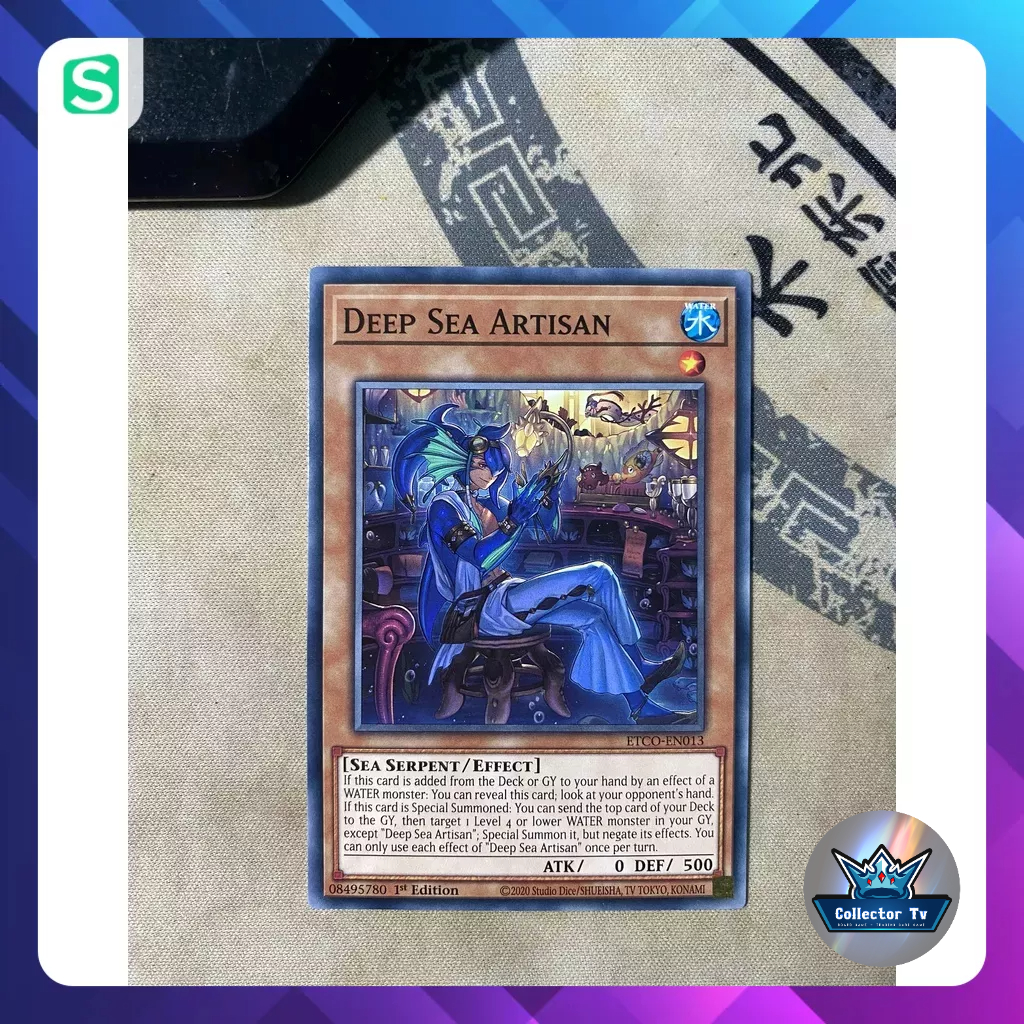Thẻ bài YugiOh! (UK) - ETCO-EN013; Deep Sea Artisan; Common