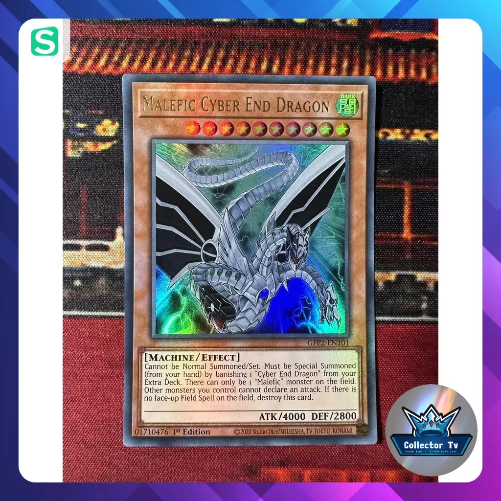 Thẻ bài YugiOh! (UK) - GFP2-EN101 Malefic Cyber End Dragon