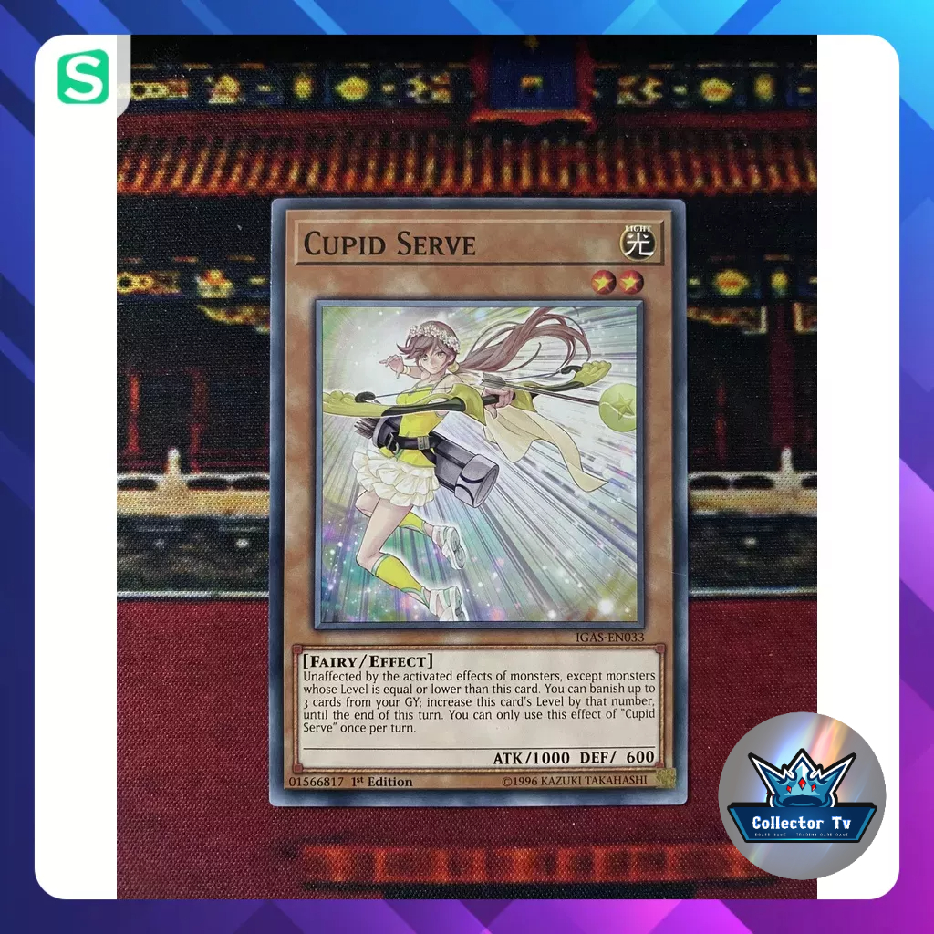 Thẻ bài YugiOh! (UK) - IGAS-EN033; Cupid Serve; C