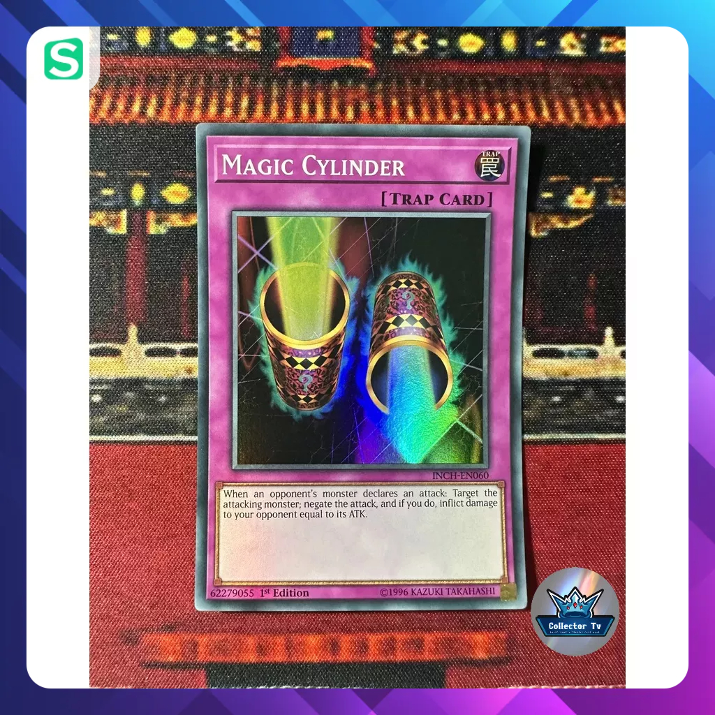 Thẻ bài YugiOh! (UK) - INCH-EN060; Magic Cylinder; Super Rare