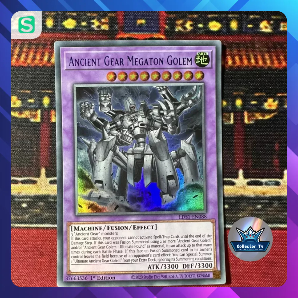 Thẻ bài YugiOh! (UK) - LDS1-EN088; Ancient Gear Megaton Golem; Ultra Rare (Purple)