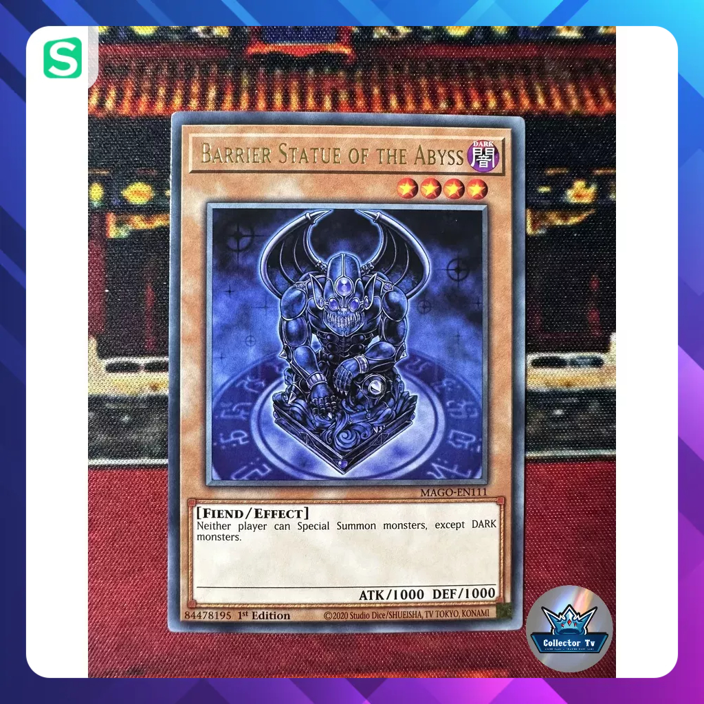 Thẻ bài YugiOh! (UK) - - MAGO-EN111; Barrier Statue of the Abyss; Rare